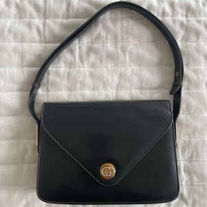 Vintage Gucci Crossbody Purse - Deep Brown/Light Black Color